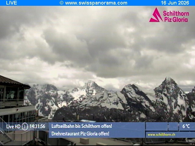 Archiv Foto Webcam Schilthorn (2.970 m)