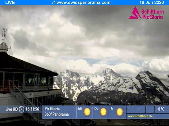 Archiv Foto Webcam Schilthorn (2.970 m)