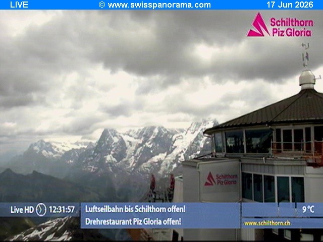Archiv Foto Webcam Schilthorn (2.970 m)