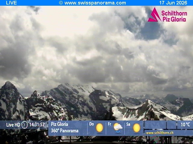 Archiv Foto Webcam Schilthorn (2.970 m)