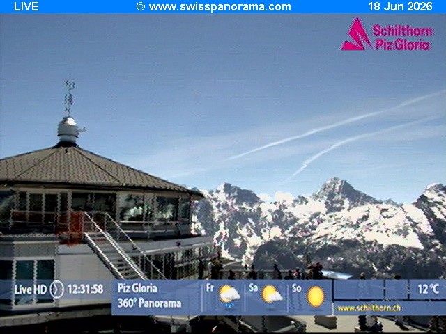 Archived image Webcam Schilthorn (2.970 m)