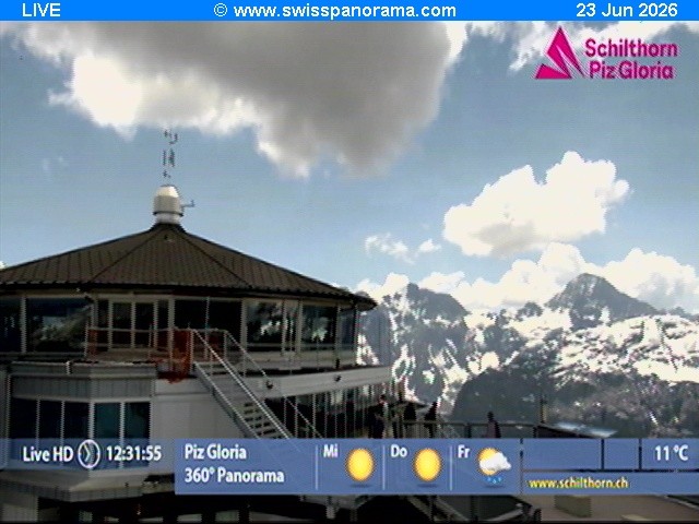 Archiv Foto Webcam Schilthorn (2.970 m)