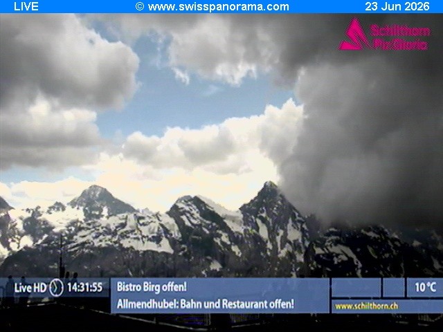 Archiv Foto Webcam Schilthorn (2.970 m)