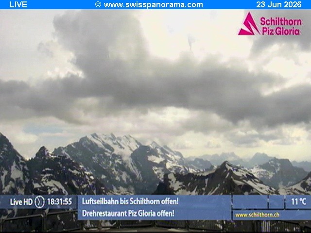 Archiv Foto Webcam Schilthorn (2.970 m)
