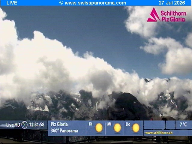 Archiv Foto Webcam Schilthorn (2.970 m)