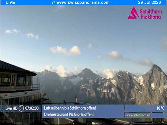 Archiv Foto Webcam Schilthorn (2.970 m)