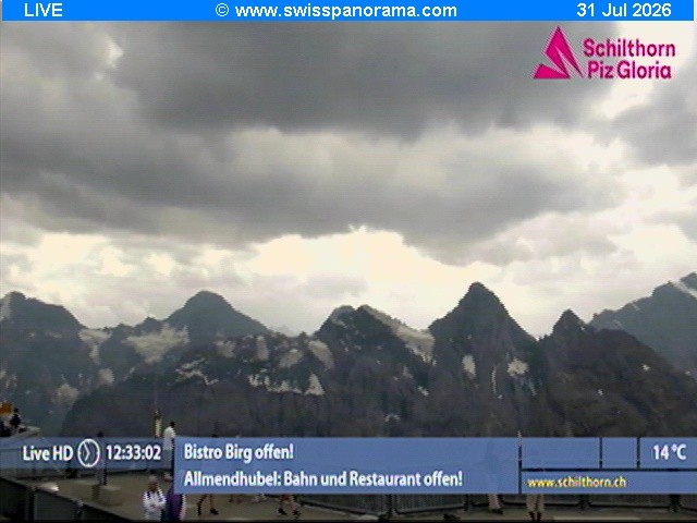 Archiv Foto Webcam Schilthorn (2.970 m)