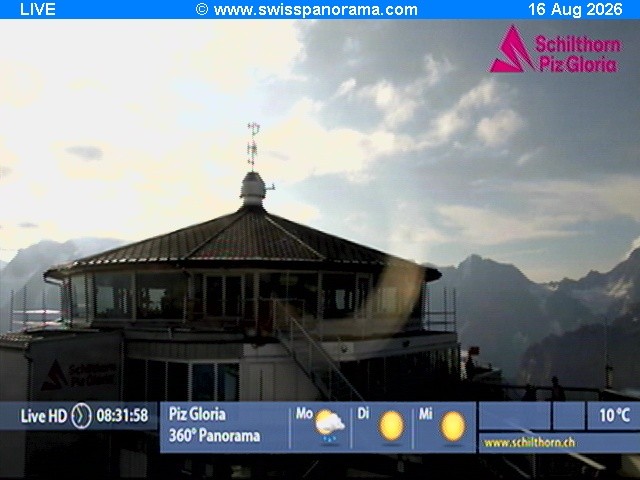 Archiv Foto Webcam Schilthorn (2.970 m)