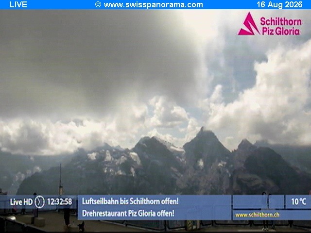 Archived image Webcam Schilthorn (2.970 m)
