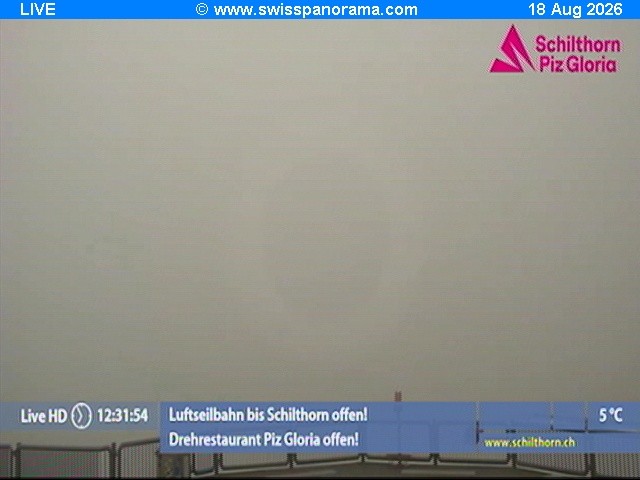 Archiv Foto Webcam Schilthorn (2.970 m)