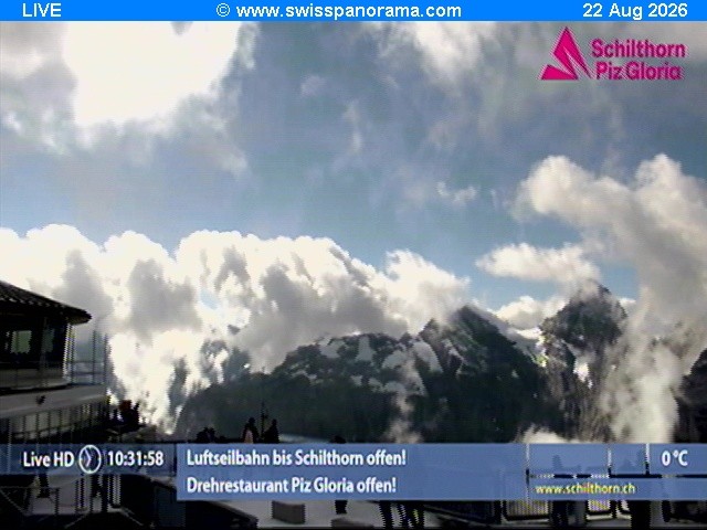 Archiv Foto Webcam Schilthorn (2.970 m)