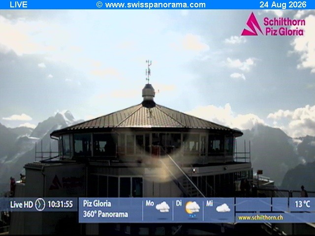 Archiv Foto Webcam Schilthorn (2.970 m)