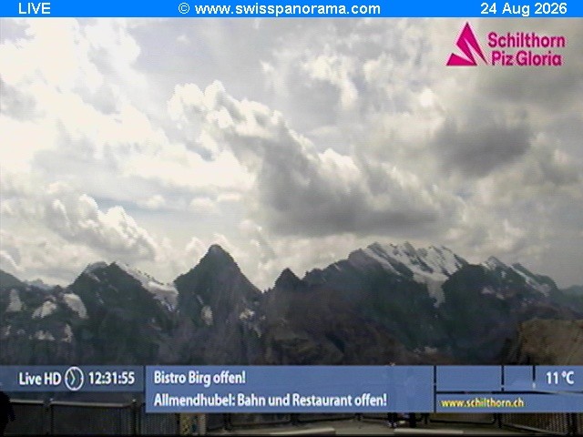 Archiv Foto Webcam Schilthorn (2.970 m)