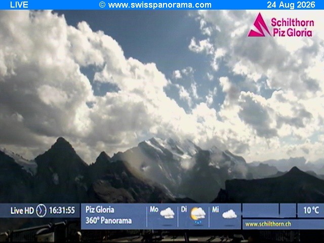 Archiv Foto Webcam Schilthorn (2.970 m)