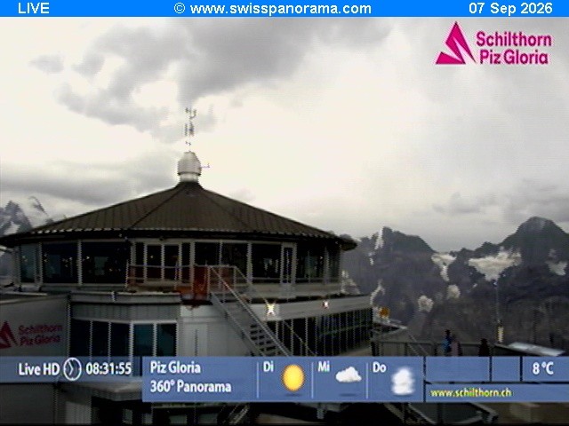 Archiv Foto Webcam Schilthorn (2.970 m)
