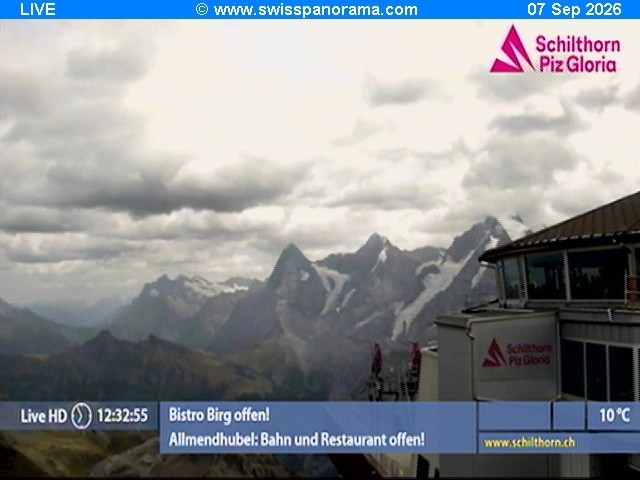 Archiv Foto Webcam Schilthorn (2.970 m)