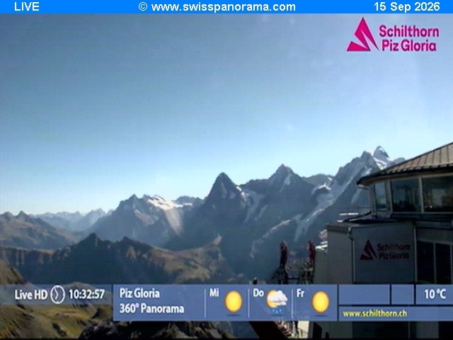 Archiv Foto Webcam Schilthorn (2.970 m)