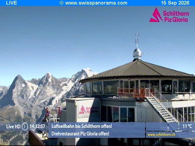 Archiv Foto Webcam Schilthorn (2.970 m)
