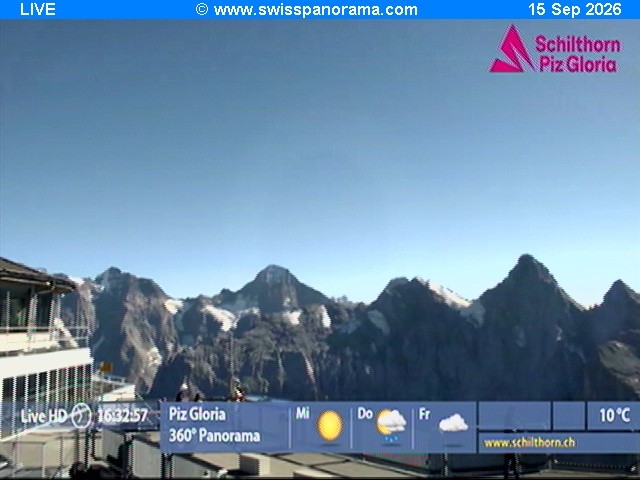 Archiv Foto Webcam Schilthorn (2.970 m)