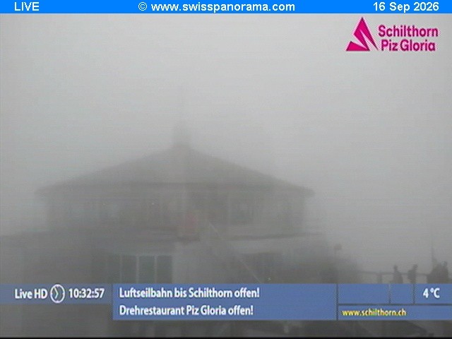 Archiv Foto Webcam Schilthorn (2.970 m)