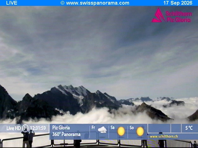 Archiv Foto Webcam Schilthorn (2.970 m)