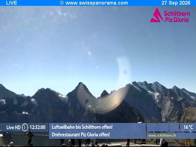 Archiv Foto Webcam Schilthorn (2.970 m)