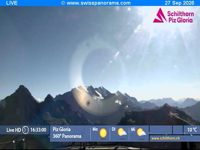 Archiv Foto Webcam Schilthorn (2.970 m)