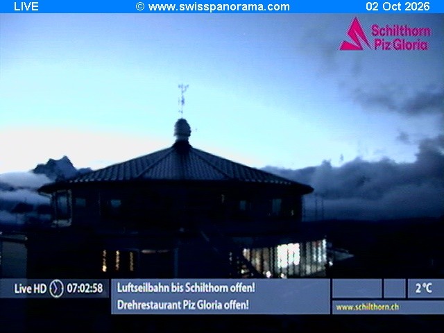 Archiv Foto Webcam Schilthorn (2.970 m)
