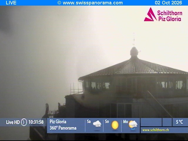 Archiv Foto Webcam Schilthorn (2.970 m)