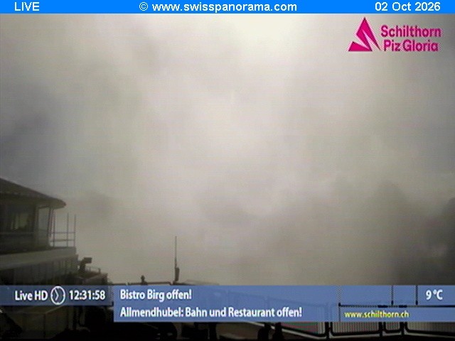 Archiv Foto Webcam Schilthorn (2.970 m)