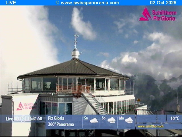 Archiv Foto Webcam Schilthorn (2.970 m)