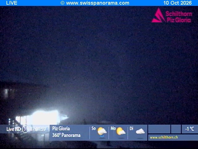 Archived image Webcam Schilthorn (2.970 m)