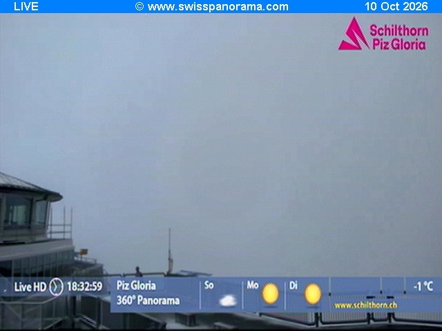 Archived image Webcam Schilthorn (2.970 m)