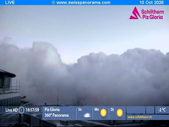 Archived image Webcam Schilthorn (2.970 m)