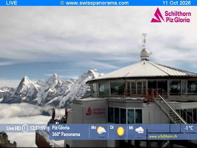 Archived image Webcam Schilthorn (2.970 m)
