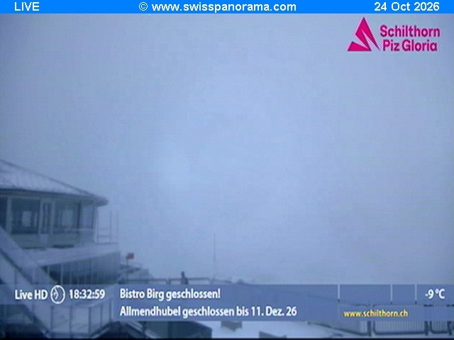 Archiv Foto Webcam Schilthorn (2.970 m)