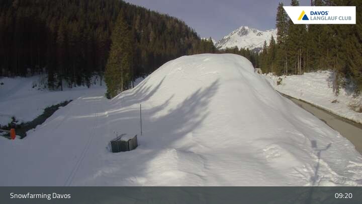 Archived image Webcam Davos: Cross country, Flüelatal