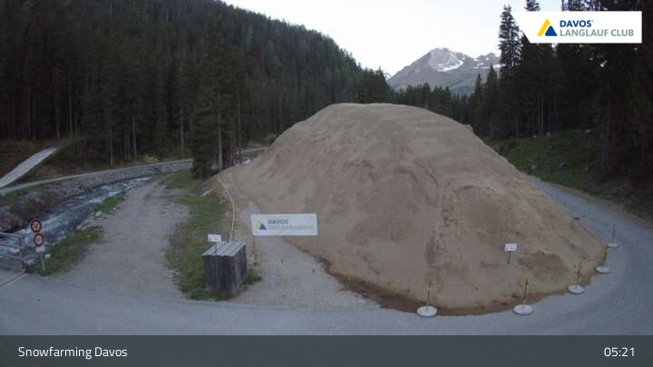 Archived image Webcam Davos: Cross country, Flüelatal