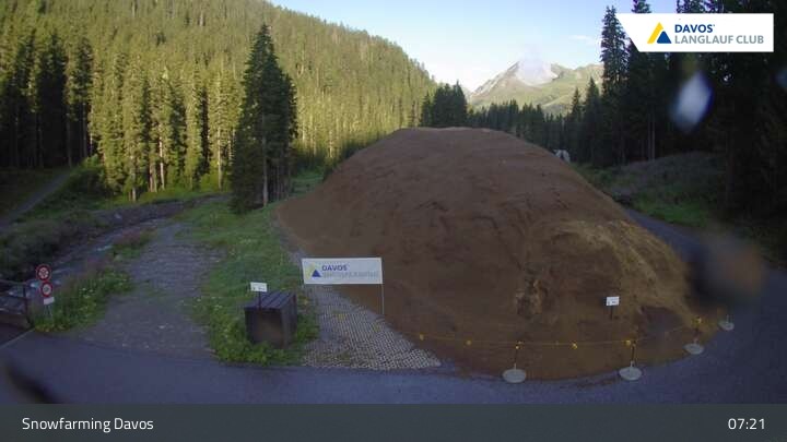 Archived image Webcam Davos: Cross country, Flüelatal