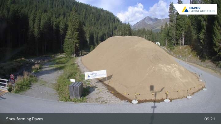 Archived image Webcam Davos: Cross country, Flüelatal