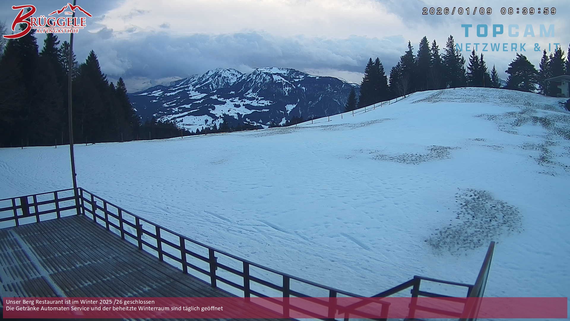 Archiv Foto Webcam Alberschwende, Alpengasthof Brüggele