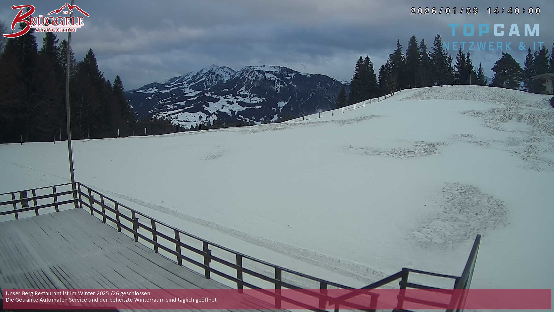 Archiv Foto Webcam Alberschwende, Alpengasthof Brüggele