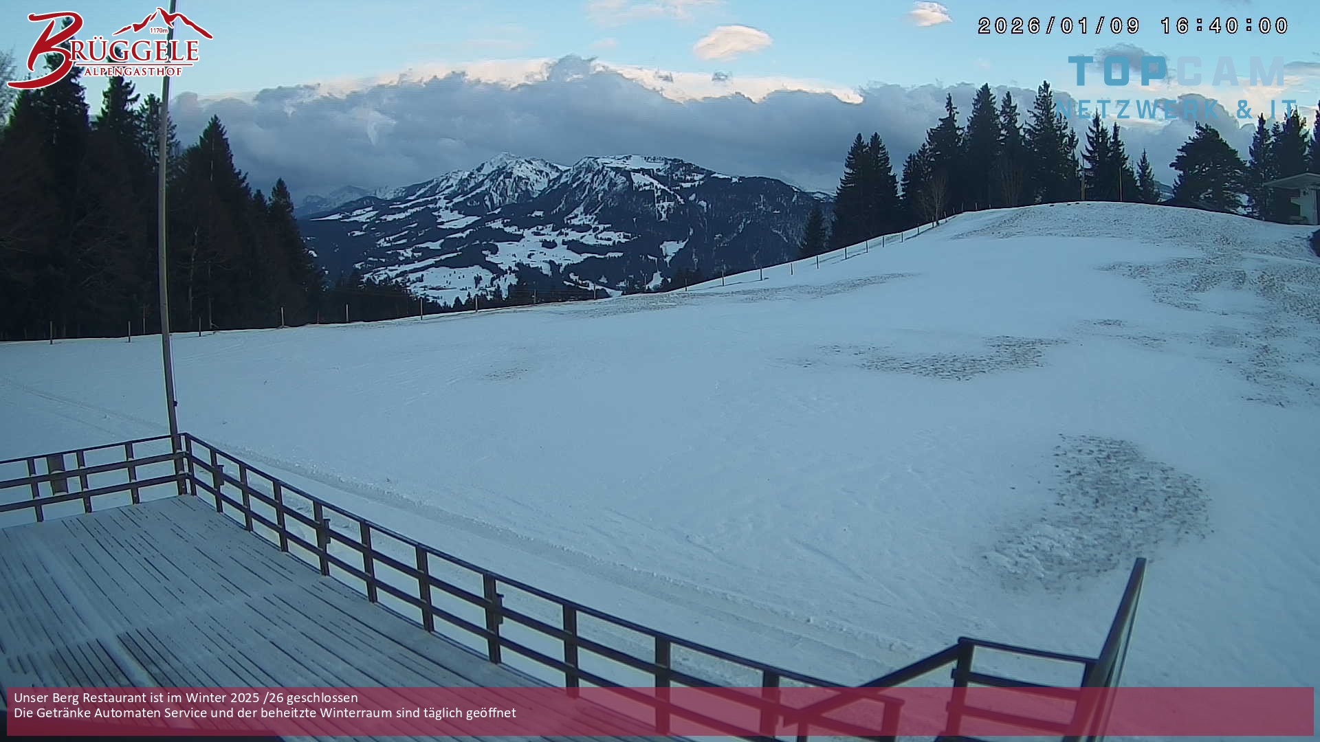 Archiv Foto Webcam Alberschwende, Alpengasthof Brüggele