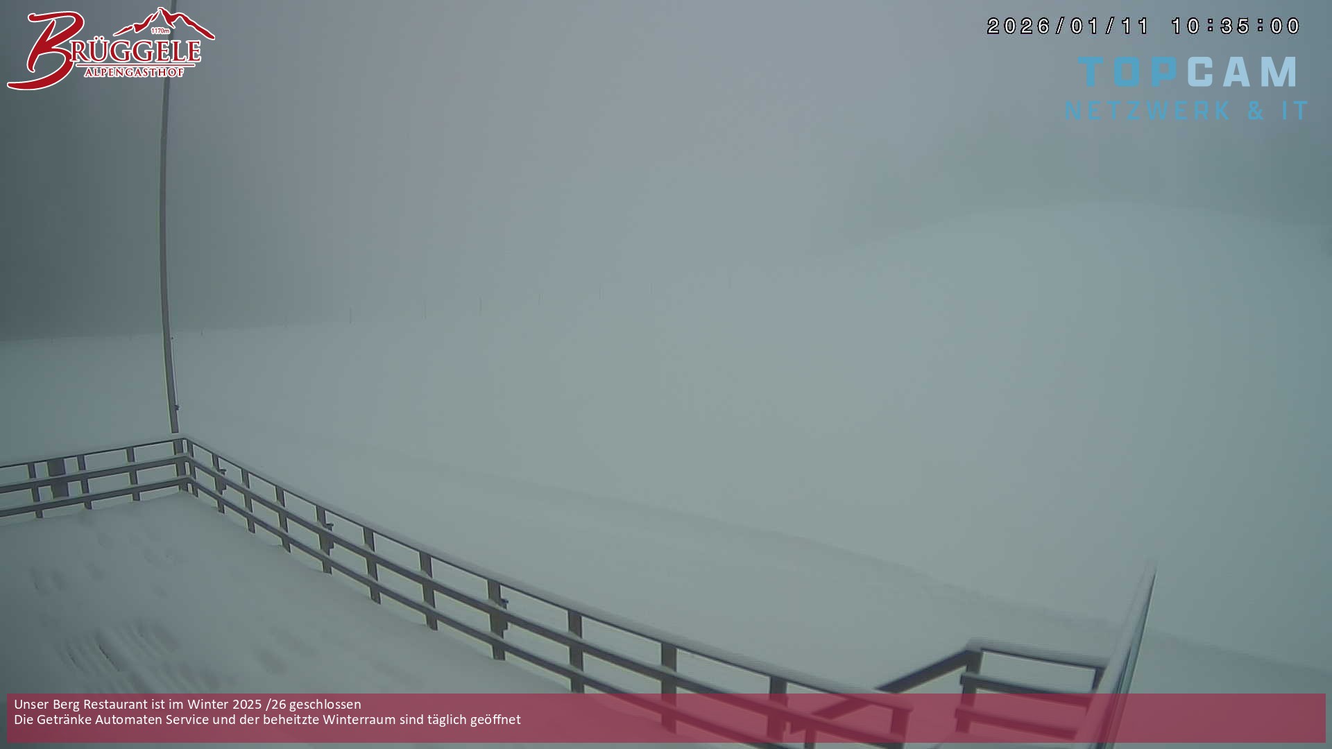 Archiv Foto Webcam Alberschwende, Alpengasthof Brüggele