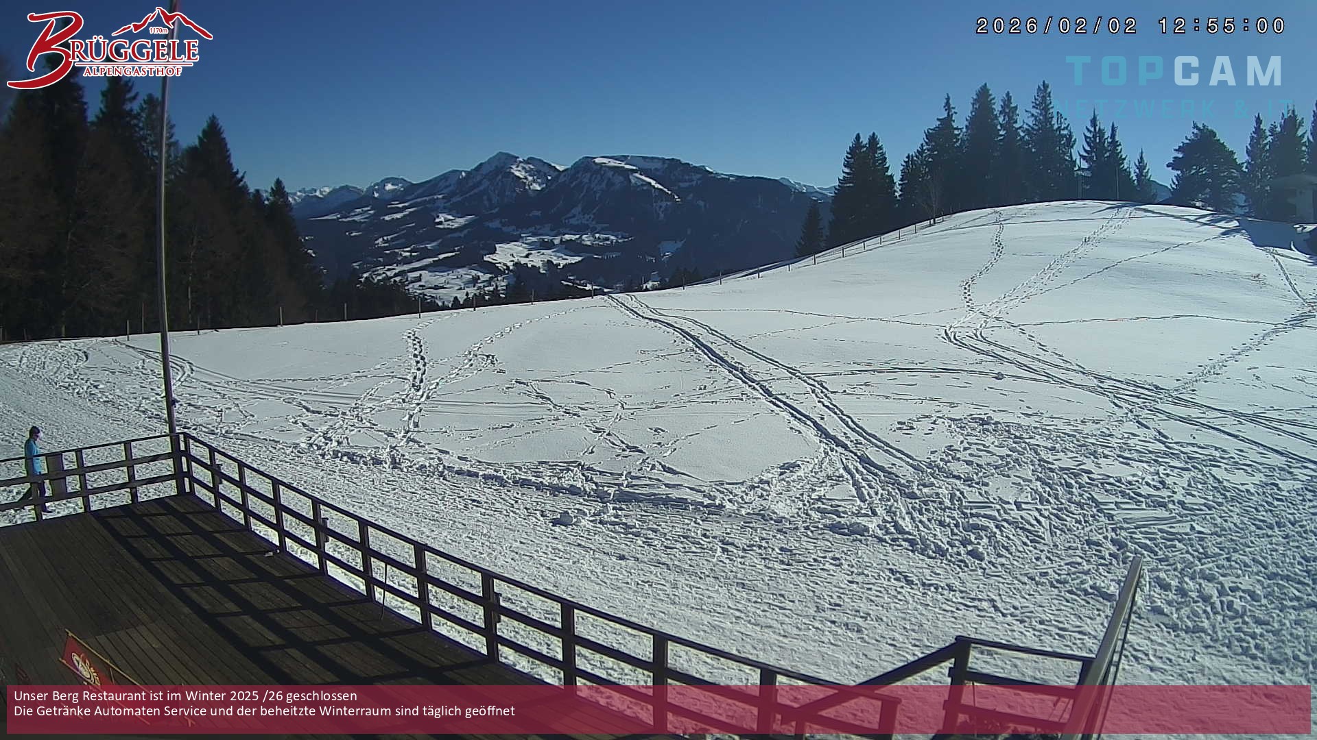 Archiv Foto Webcam Alberschwende, Alpengasthof Brüggele