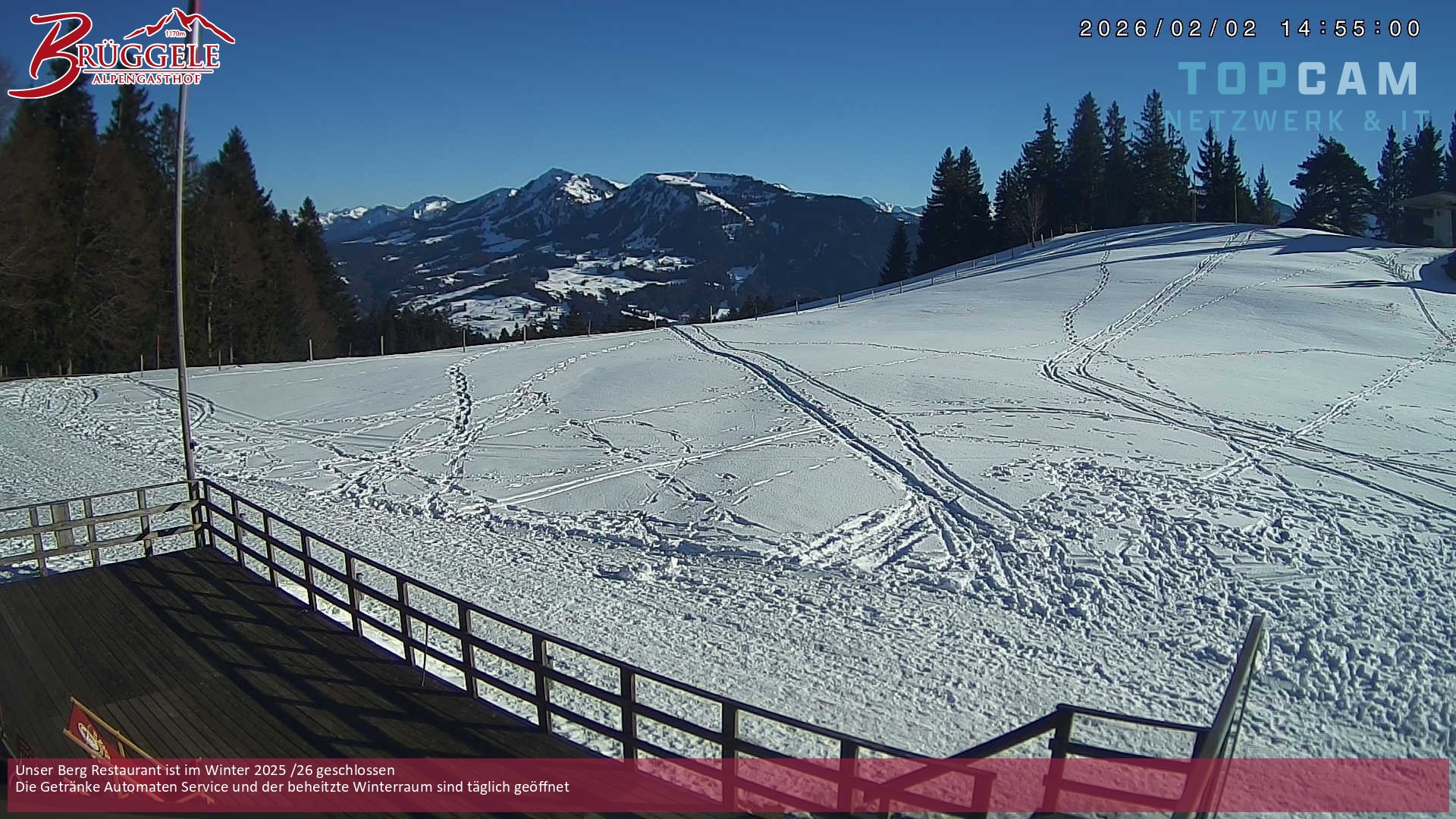 Archiv Foto Webcam Alberschwende, Alpengasthof Brüggele