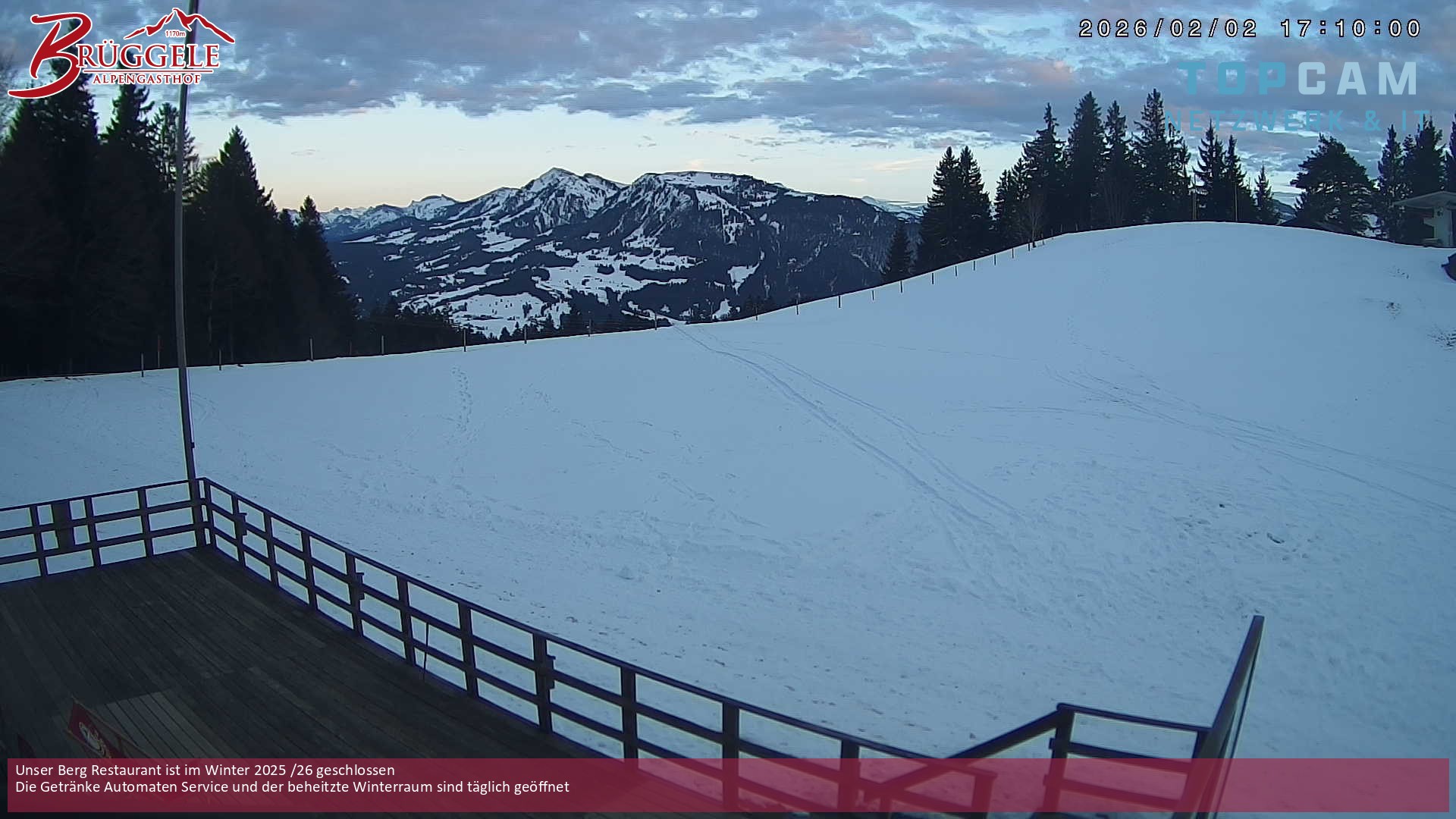 Archiv Foto Webcam Alberschwende, Alpengasthof Brüggele