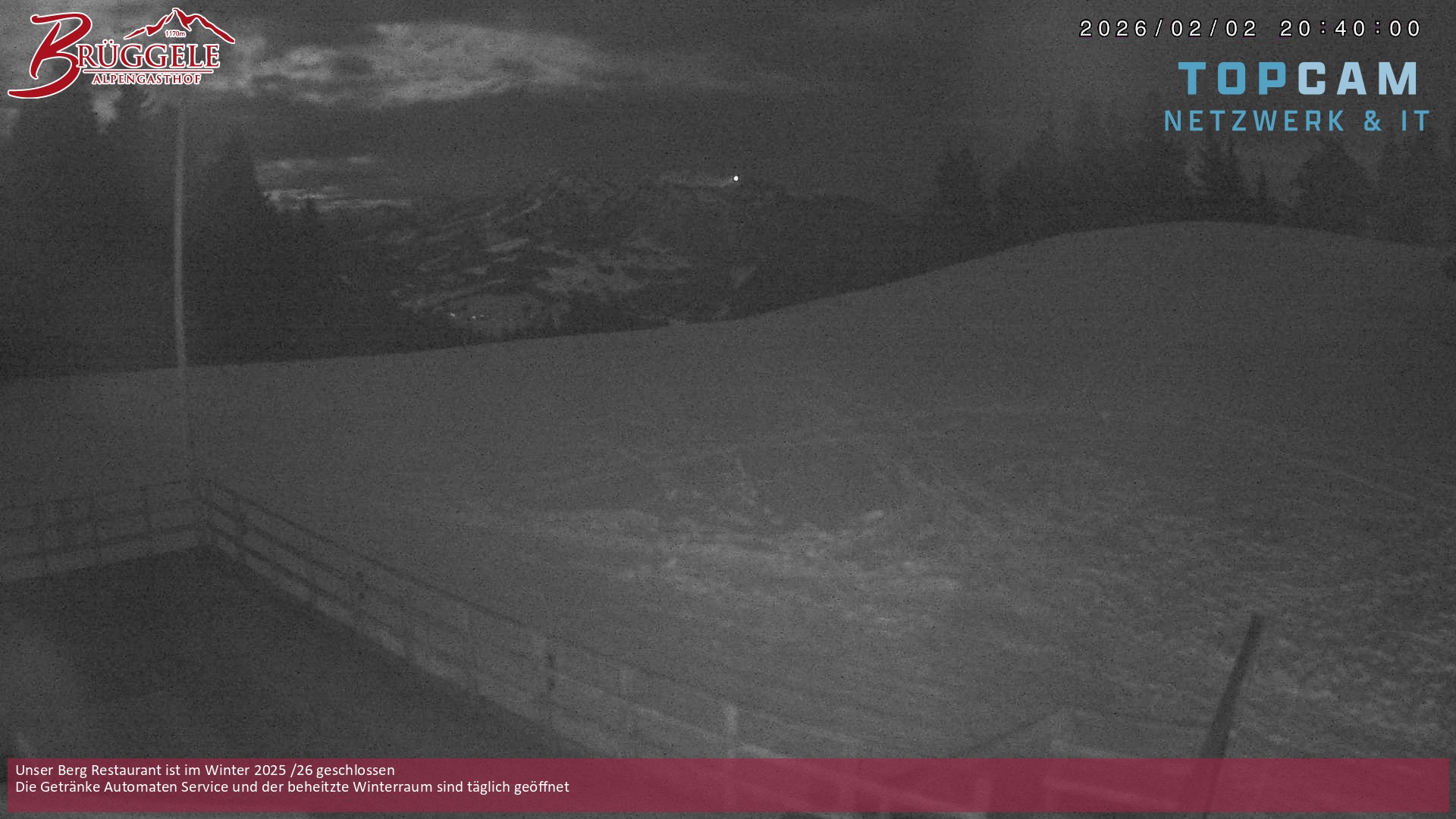 Archiv Foto Webcam Alberschwende, Alpengasthof Brüggele