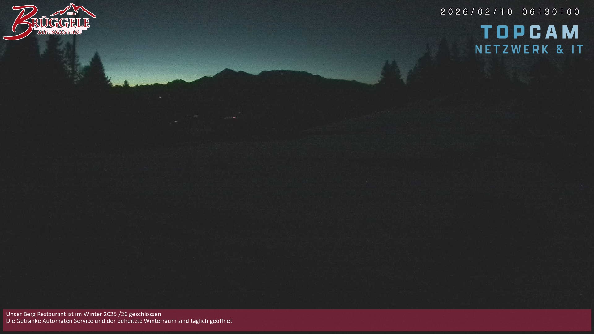 Archiv Foto Webcam Alberschwende, Alpengasthof Brüggele