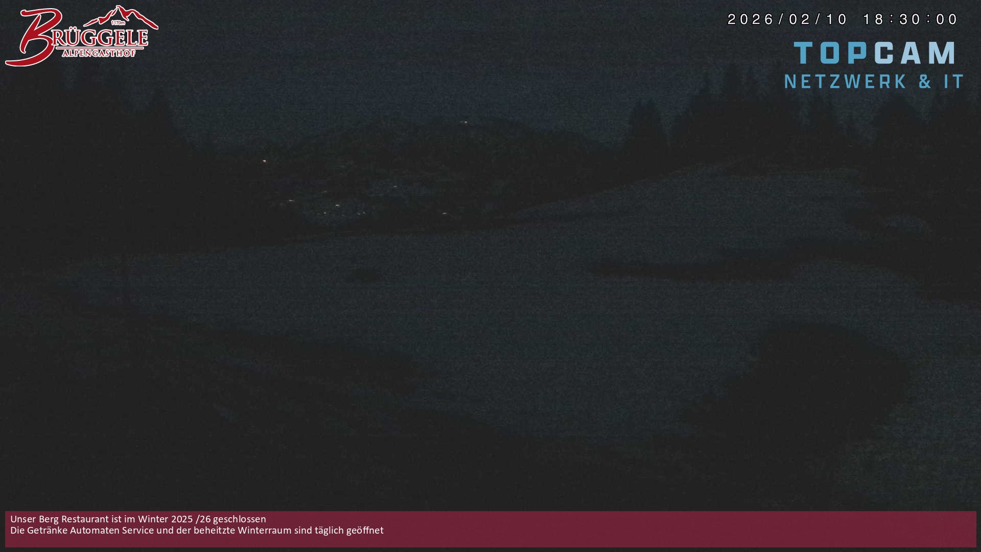 Archiv Foto Webcam Alberschwende, Alpengasthof Brüggele
